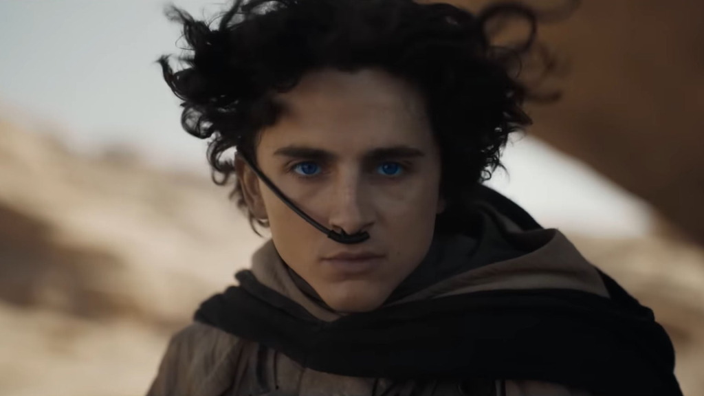 Timothée Chalamet during a pivotal scene in Dune: Part Two 