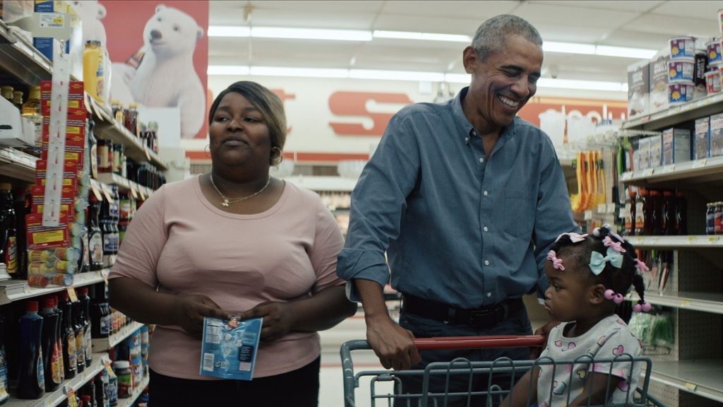 Barack Obama in a still from the docuseries Working: What We Do All Day.