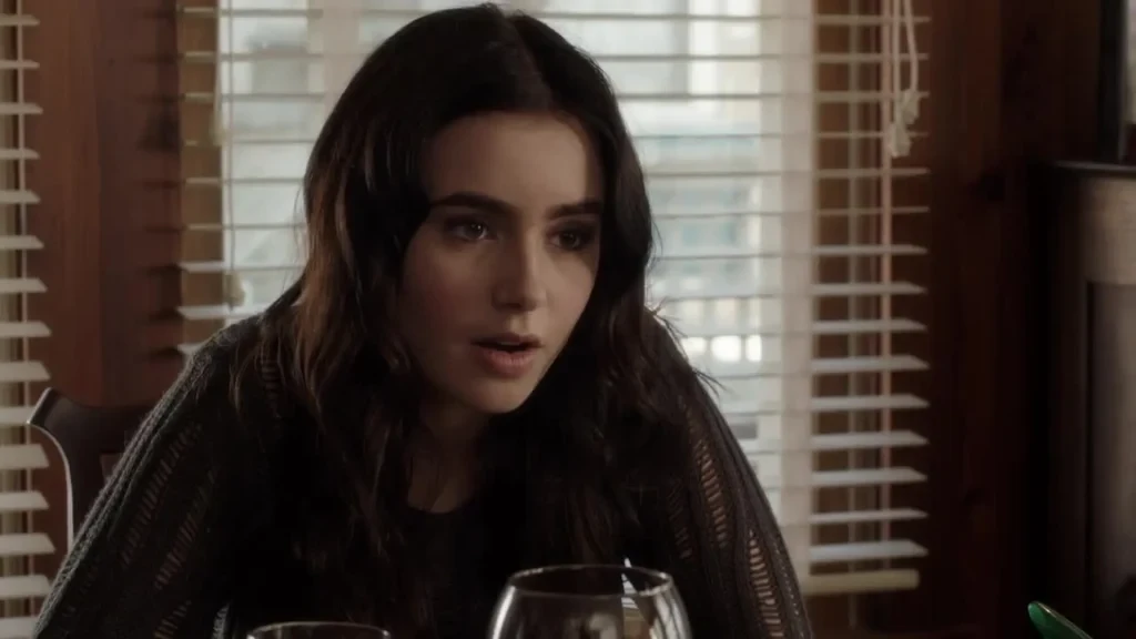 Lily Collins in a still from Stuck in Love 