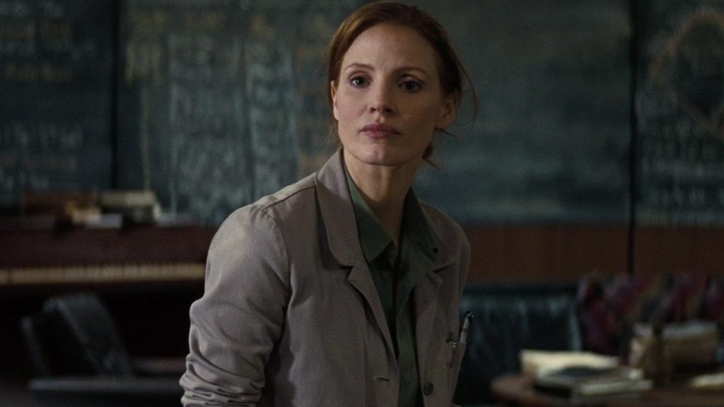 Jessica Chastain in a still from Interstellar