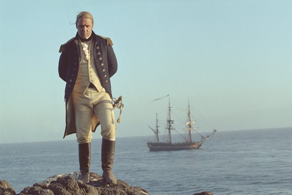 Russell Crowe in a still from Master and Commander: The Far Side of the World