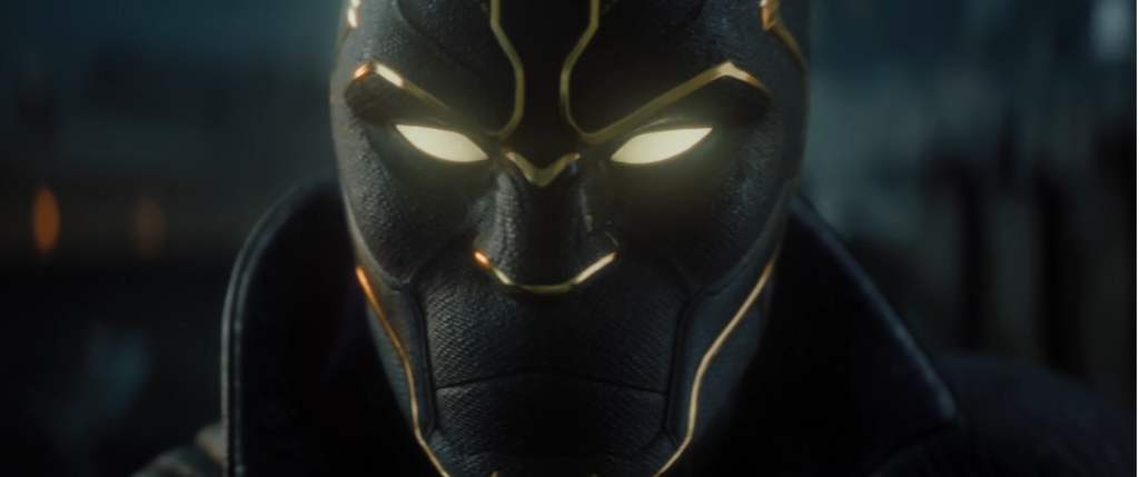 A still of King Azzuri, grandfather of T'Challa and the present Black Panther in Marvel 1943: Rise of Hydra.