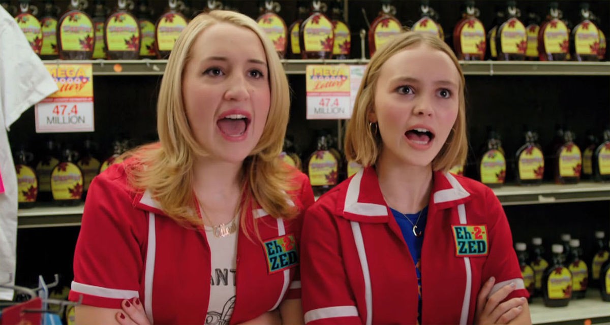 Harley Quinn Smith and Lily-Rose Depp in Yoga Hosers