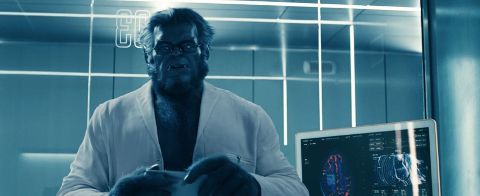 Beast (Kelsey Grammer) from the post-credit scenes of The Marvels