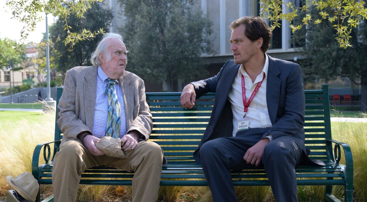 Michael Shannon with M. Emmet Walsh in A Little White Lie