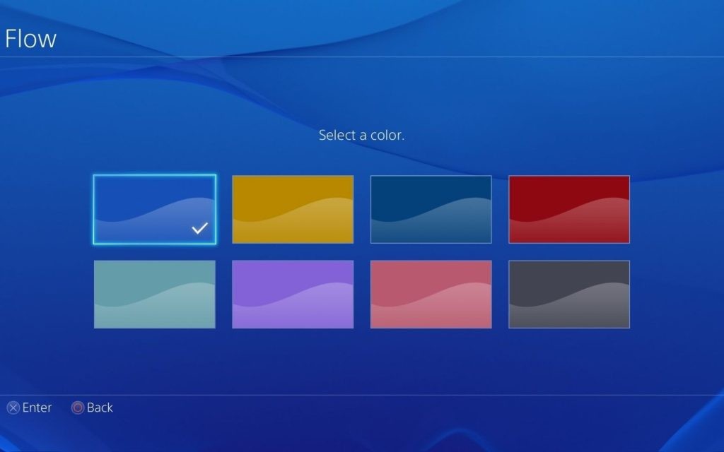 background options of ps5