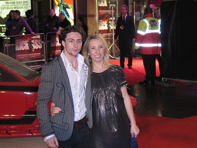 Aaron Taylor-Johnson with his wife Sam Taylor-Johnson. Credits: Wikimedia Commons