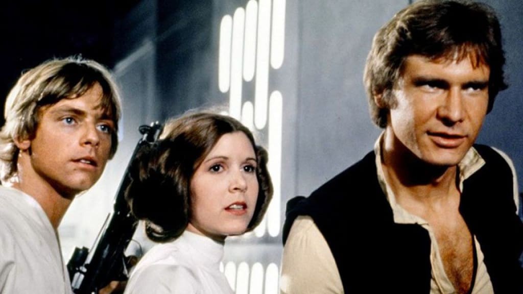 Harrison Ford, Carrie Fisher and Mark Hamill became household names from Star Wars