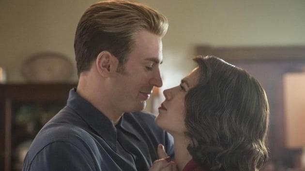 Captain America and Peggy Carter in Endgame
