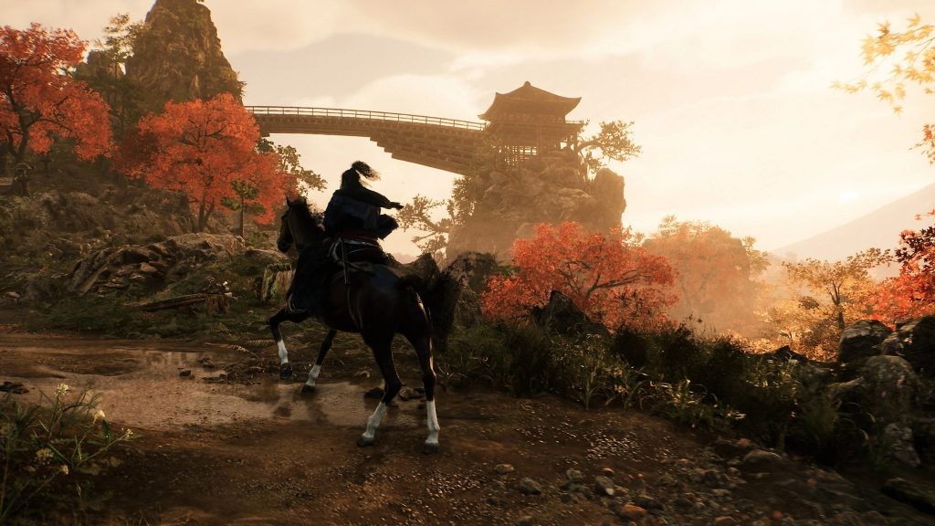 Travelling on horseback is one of the many ways to explore in Rise of the Ronin.