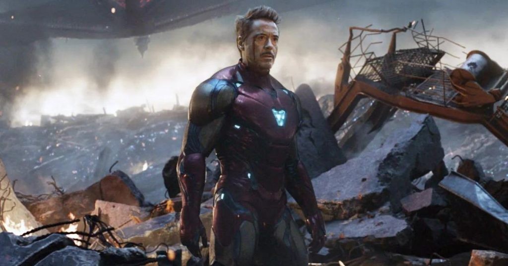 Robert Downey Jr in a scene from Avengers: Endgame