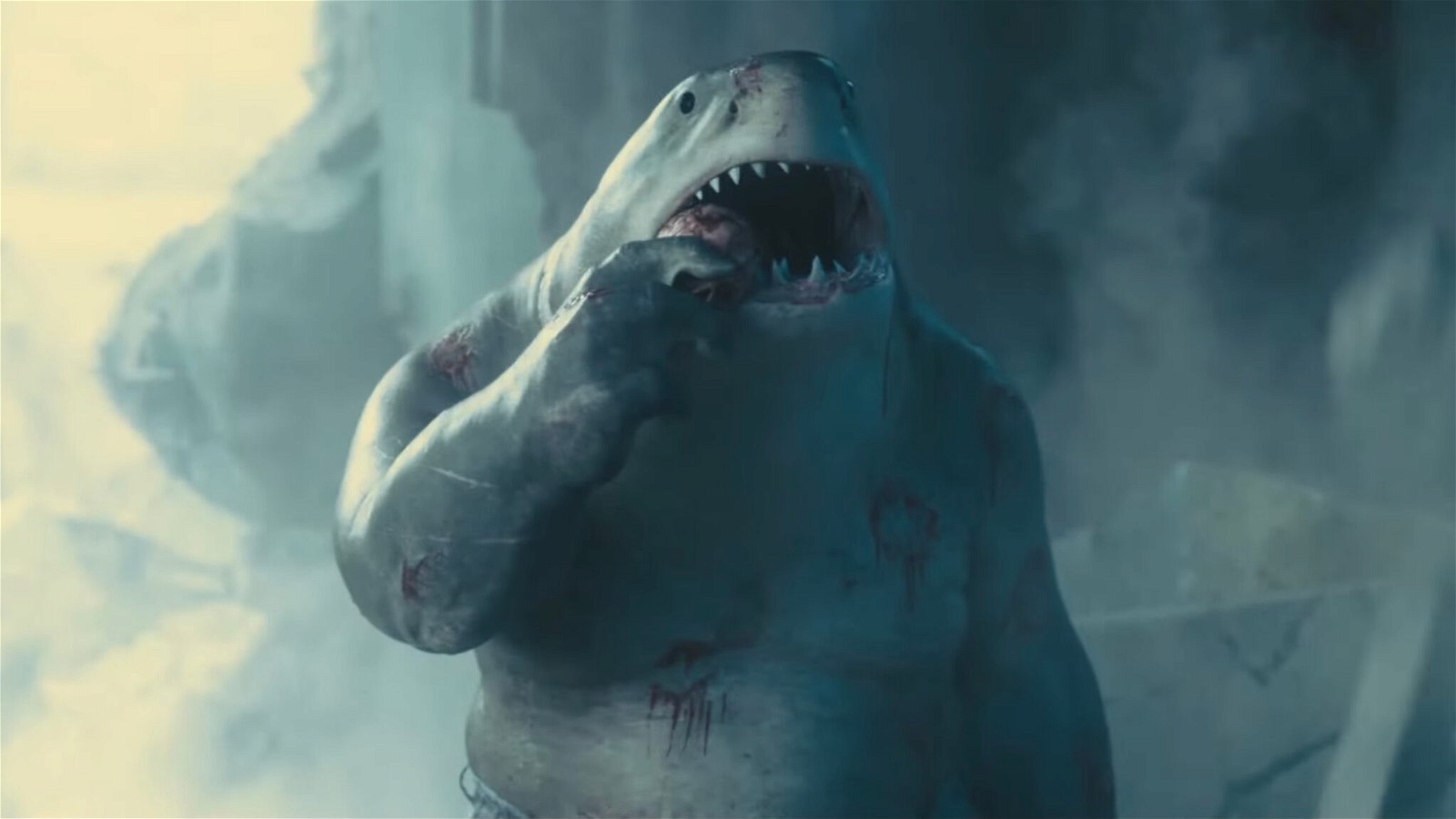 Sylvester Stallne voices King Shark in The Suicide Squad