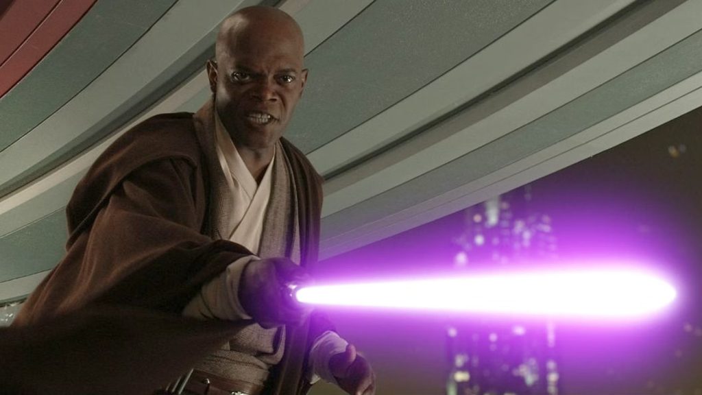 Samuel L. Jackson in Star Wars prequel trilogy