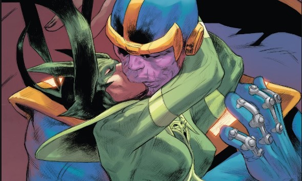 Thanos and Hela in Thor #4