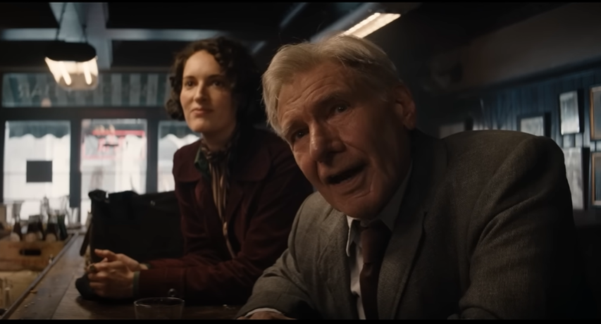 Harrison Ford and Phoebe Waller-Bridge in Dial of Destiny