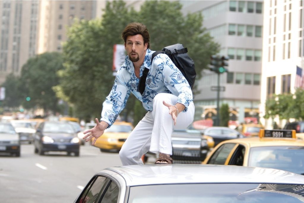 Adam Sandler in a still from You Don't Mess with the Zohan