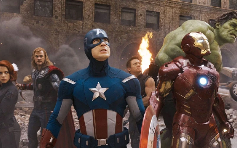 The main characters in The Avengers