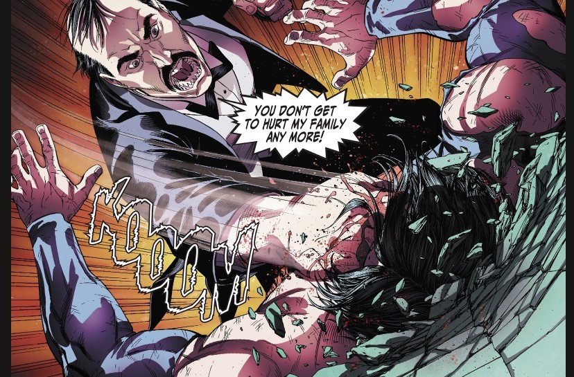 Alfred beats up Superman in Injustice: God Among Us