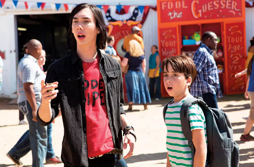 Charlie Wright (L) in Diary of a Wimpy Kid The Long Haul