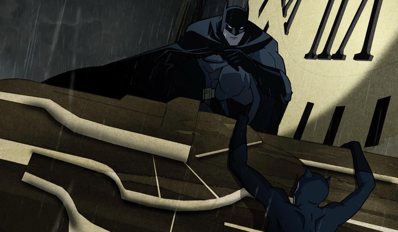 Batman and Catwoman in Batman: The Long Halloween, Part One