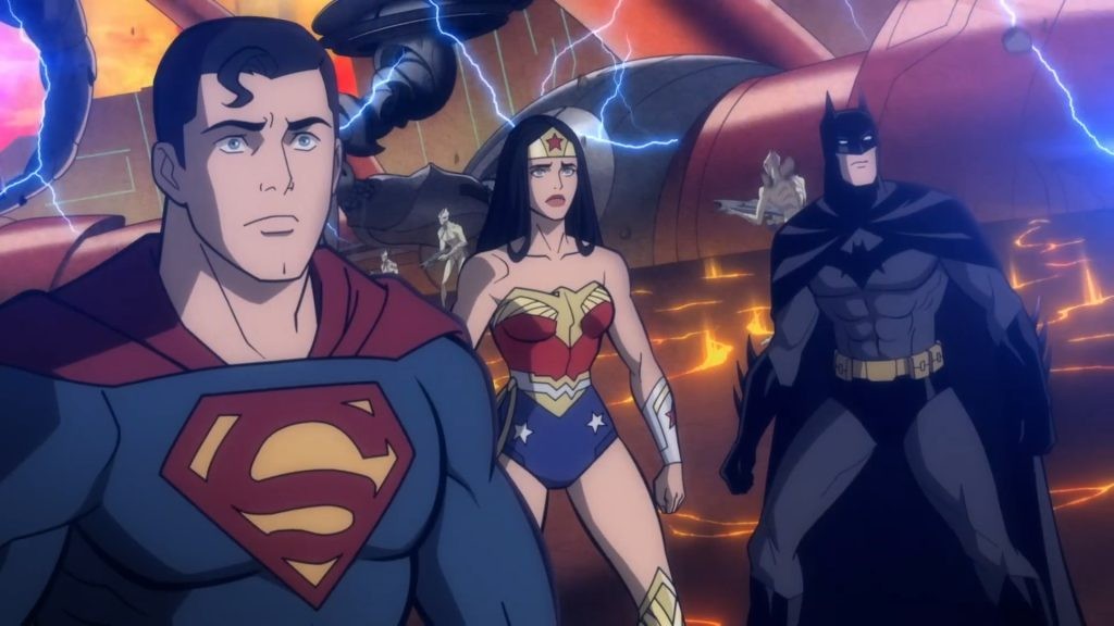 A still from Justice League: Warworld (2023)