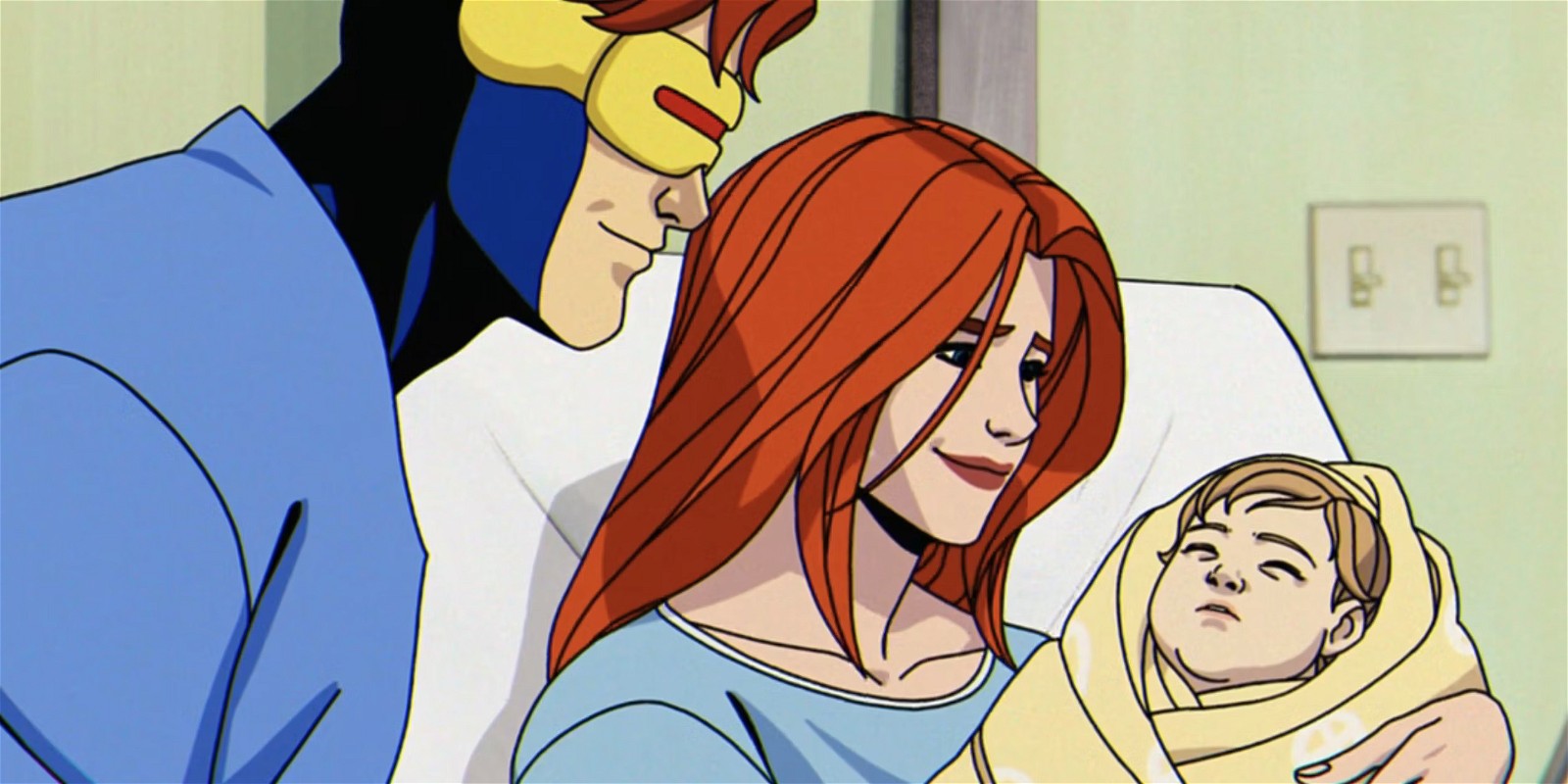 Scoot Summers, Madelyn Pryor and Nathan Summers in X-Men '97