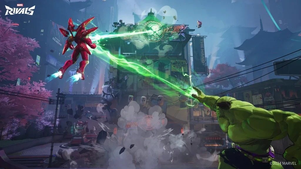 Hulk and Iron Man are two of the many characters available in the game.