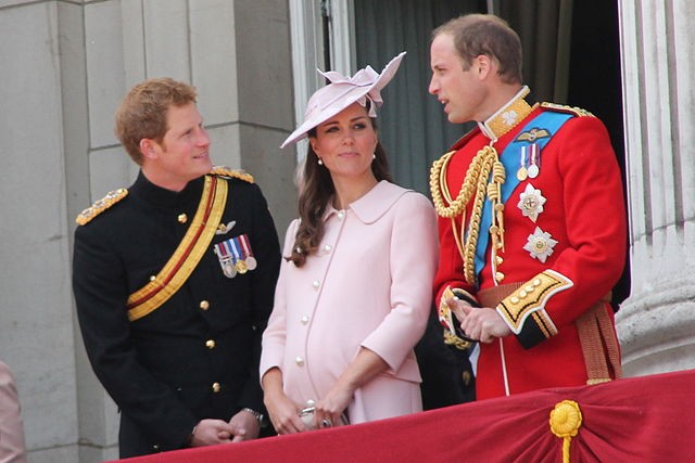 Prince Harry, Kate Middleton and Prince William | Credits: Wikimedia Commons 