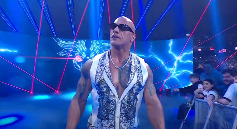 The Rock appeared in Monday Night Raw