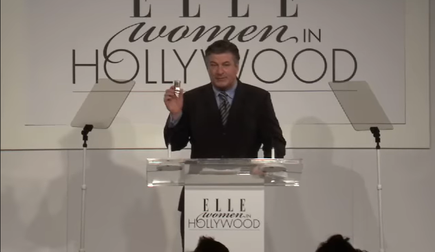 Alec Baldwin hosting Elle's Women in Hollywood (via Elle)