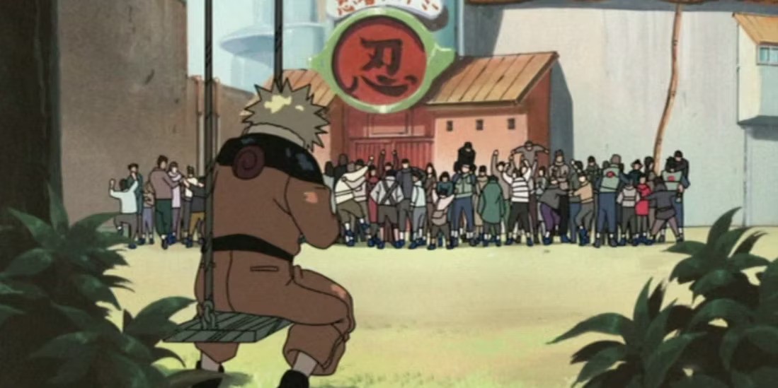 naruto being treated as an outcast