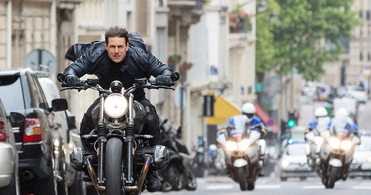 Mission: Impossible - Fallout, Tom Cruise on a motorcycle