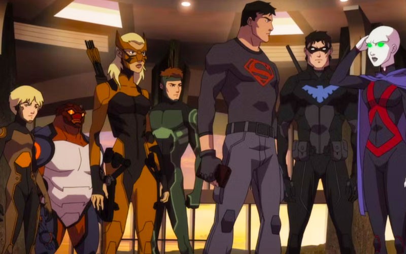 The main characters of Young Justice 