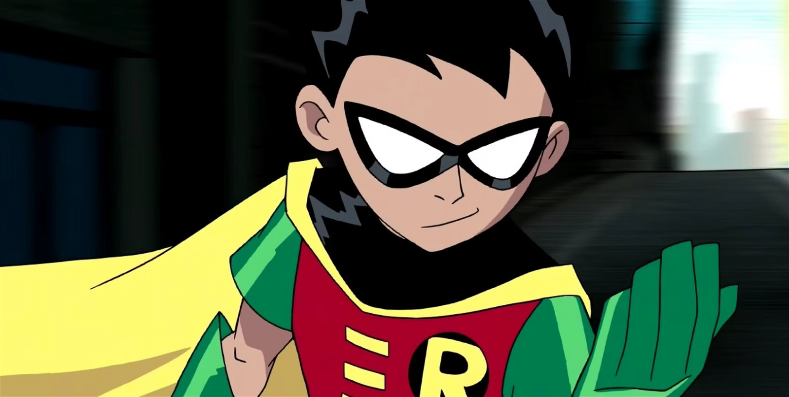 A still from Teen Titans featuring Robin