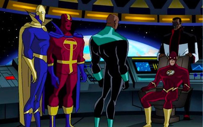 Justice League Unlimited in action 