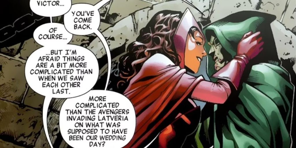 Wanda Maximoff and Doctor Doom had a brief yet strong relationship