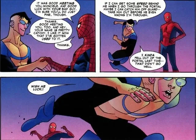 Invincible and Spider-Man had a crossover in the comics