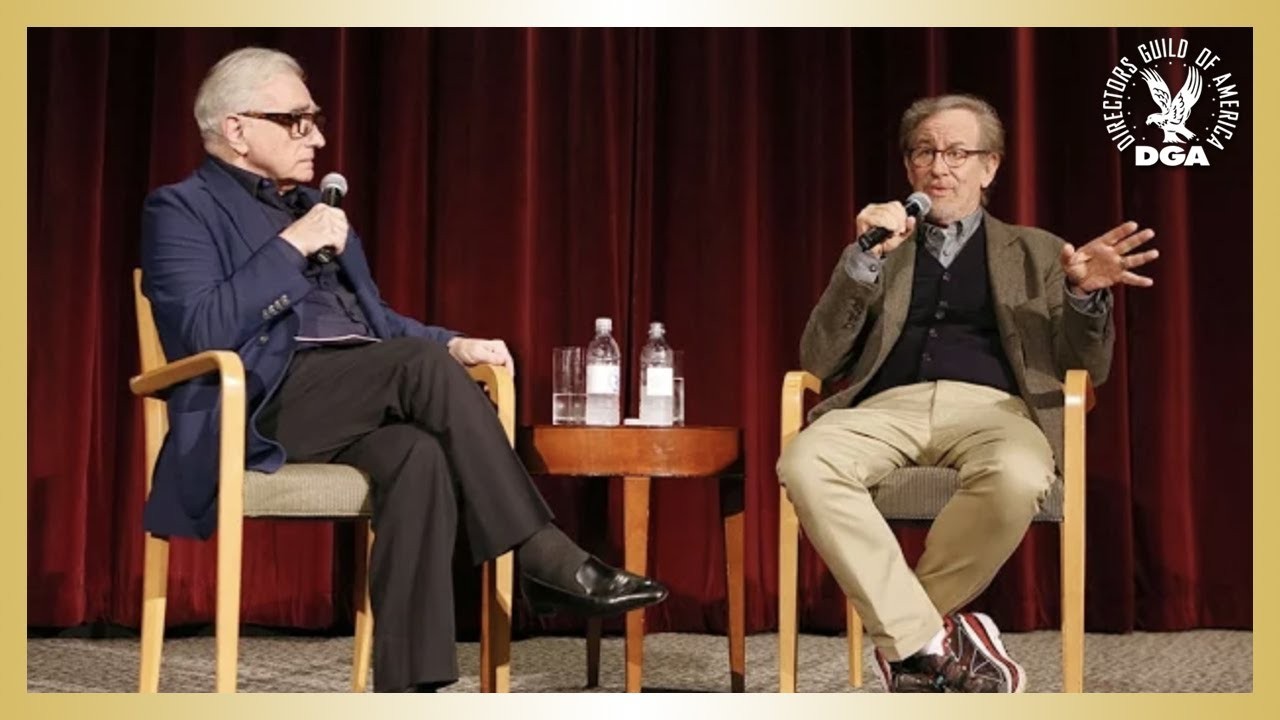Martin Scorsese and Steven Spielberg in a Q&A session for Director's Guild of America