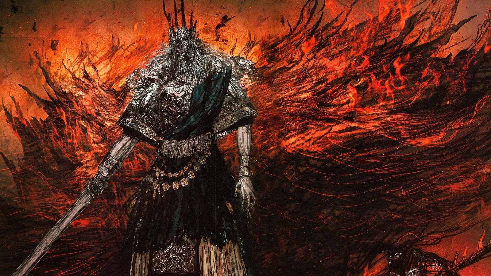 Official artwork depicting Gwyn, Lord of Sunlight. Image credit: FromSoftware