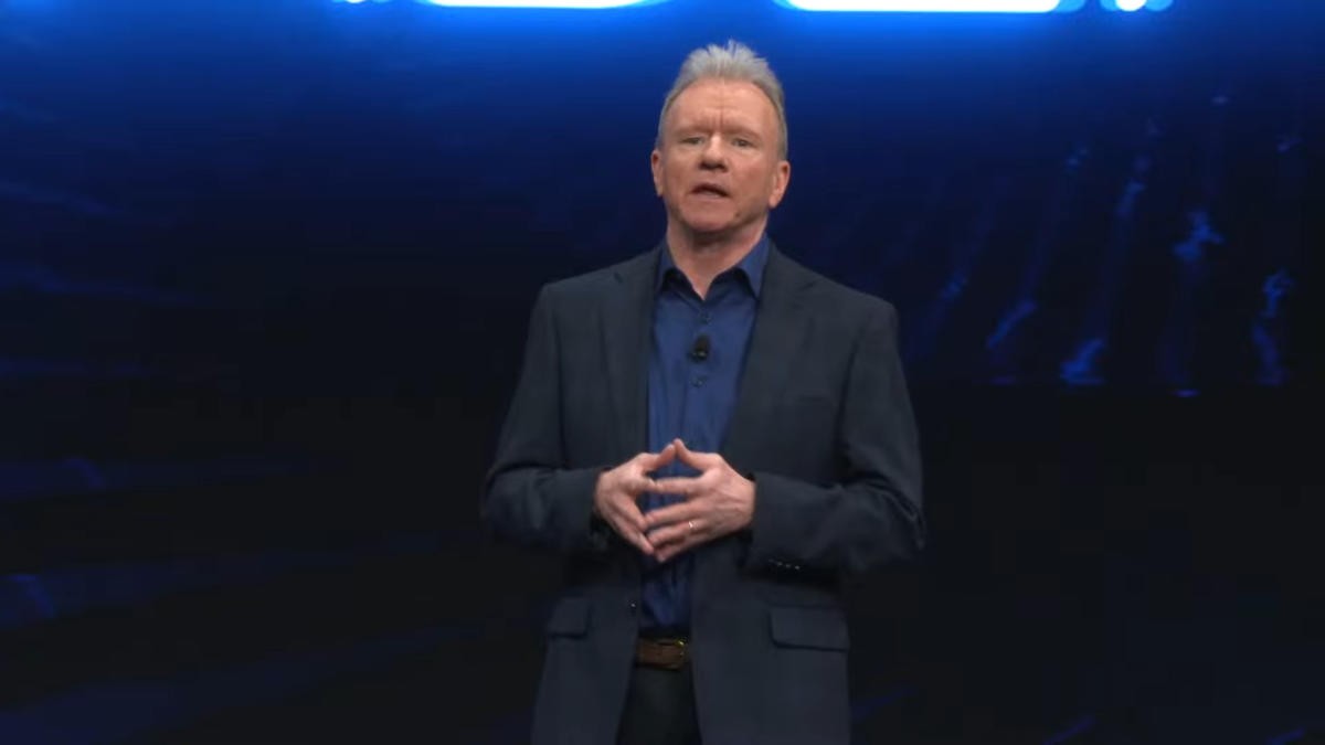 Jim Ryan at the Sony PlayStation presentation at CES 2023