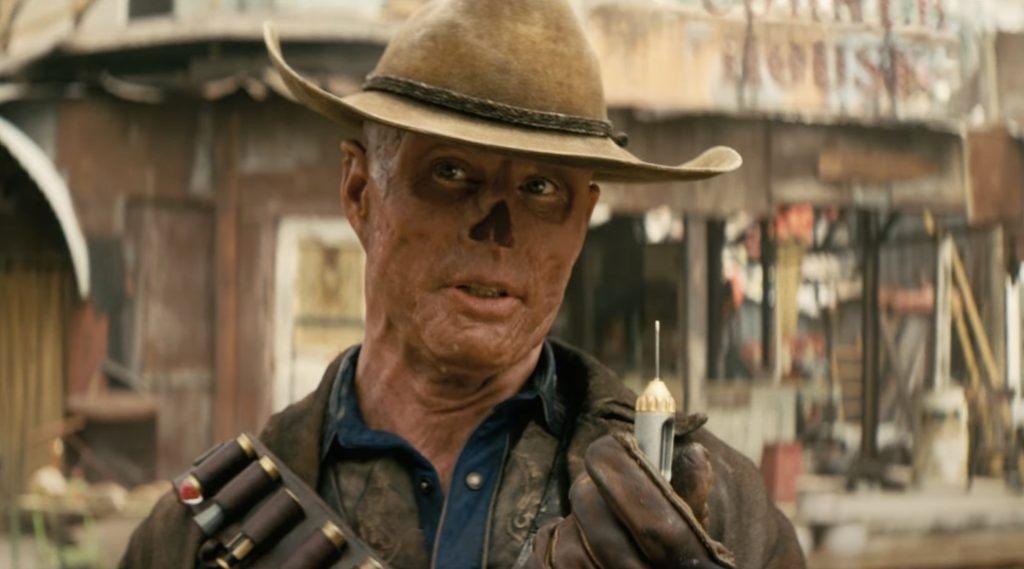 Walton Goggins dans le rôle de la goule dans Fallout