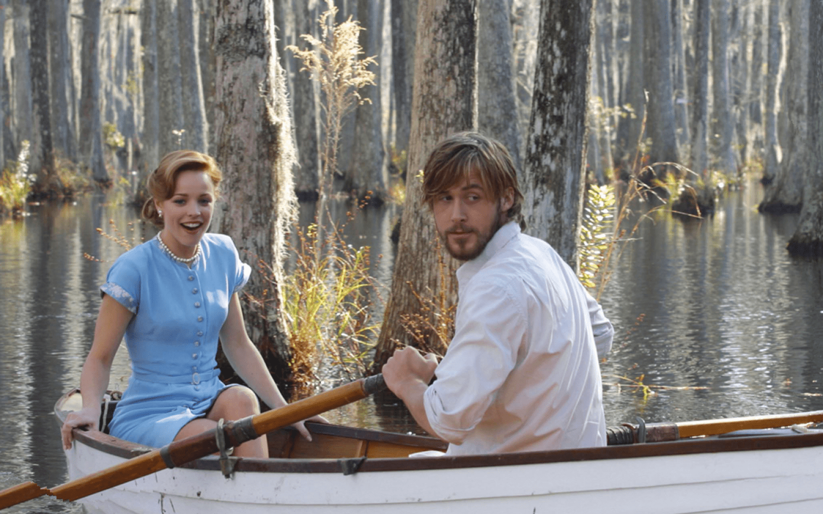 Ryan Gosling and Rachel McAdams in a still from The Notebook (2004)