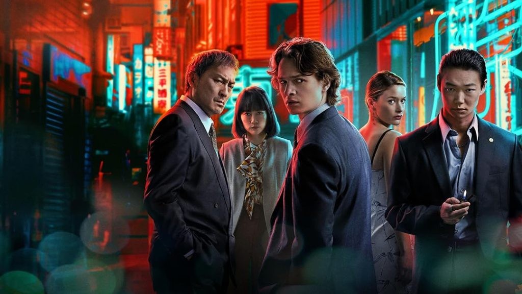 Ansel Elgort, Ken Watanabe, and others in Tokyo Vice official poster