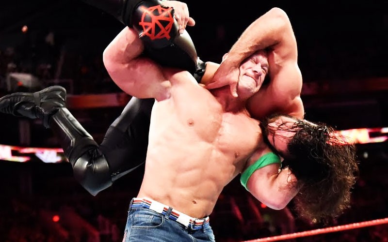 John Cena hitting a stunner 