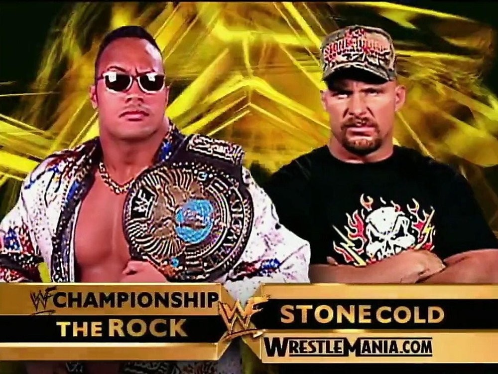 Dwayne Johnson and Stone Cold. Image WWE