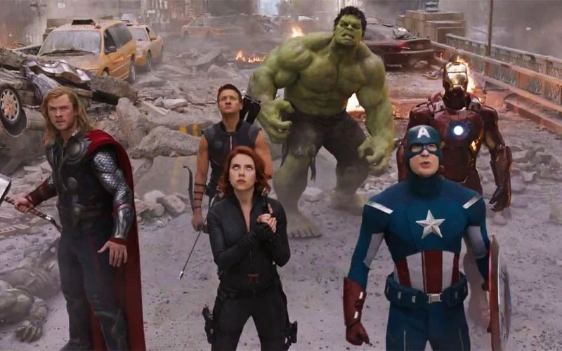 All the main characters in The Avengers