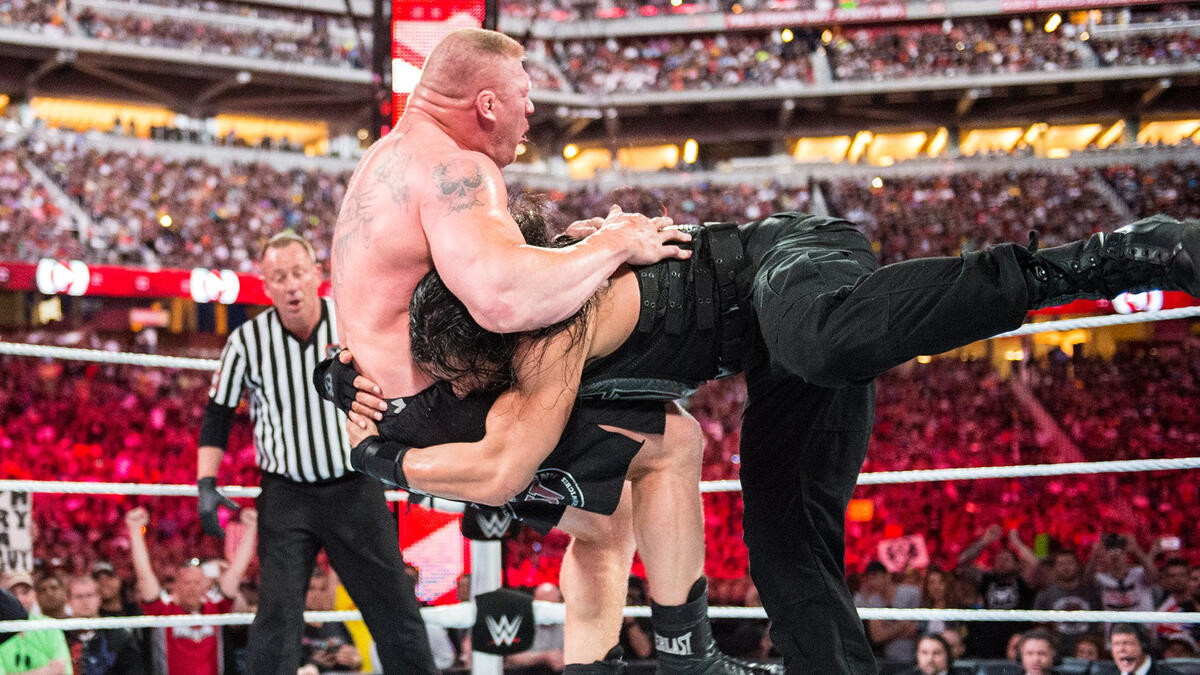 Brock Lesner v Roman Reigns | Credits: WWE
