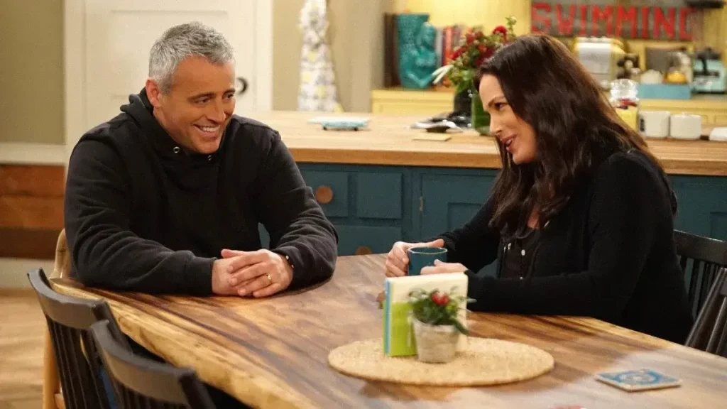 Matt LeBlanc and Liza Snyder in a still from Man With A Plan.