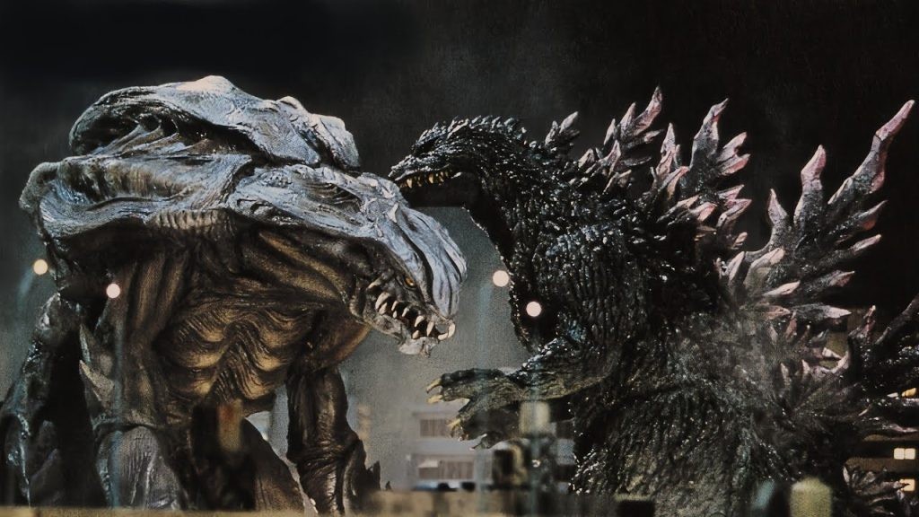 Orga battling Godzilla in Godzilla 2000: Millennium