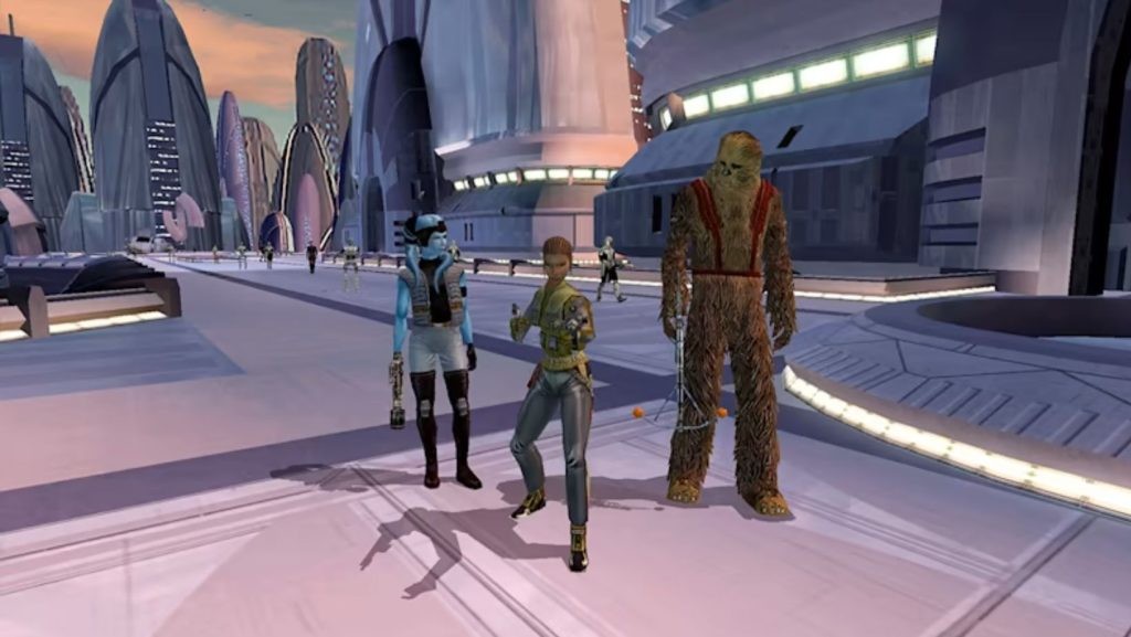 A screen grab from Star Wars: Knight of the Old Republic game